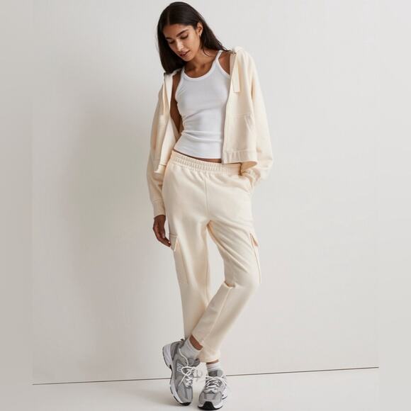 Madewell Cream Pants Size Medium - Picture 1 of 5